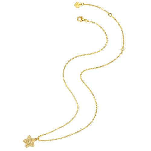 Halskette für Kinder gold Stern Zirkonia