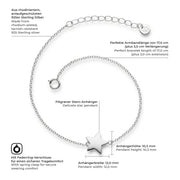 Armband silber Stern