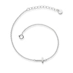 Kreuzarmband silber
