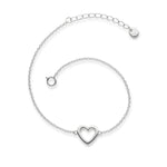 Silberarmband Herz
