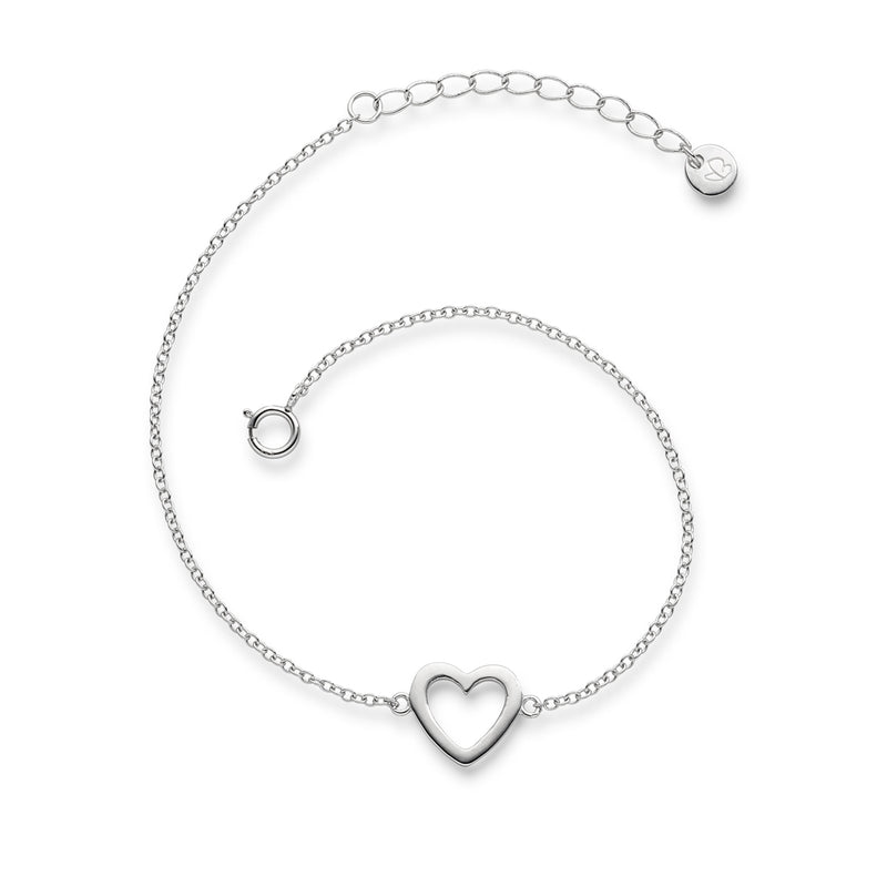 Silberarmband Herz