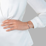 Textil-Armband STERN grau/silber