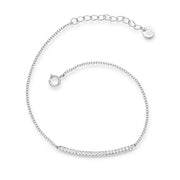 Armband mit Zirkonia weiß