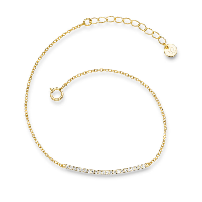 Armband gold mit Zirkonia