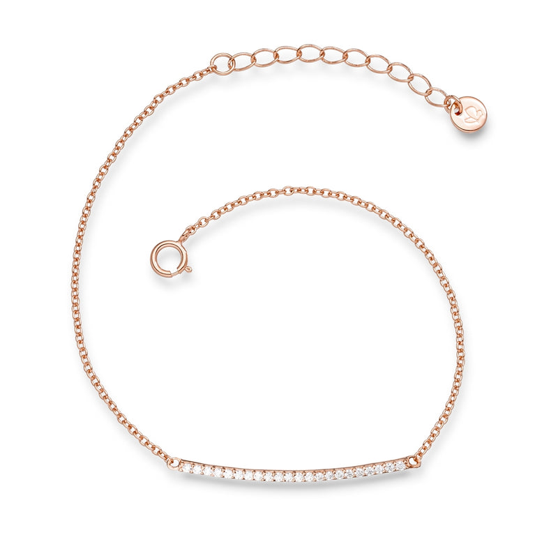 Armband roségold mit Zirkonia