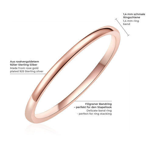 Schlichter Ring roségold