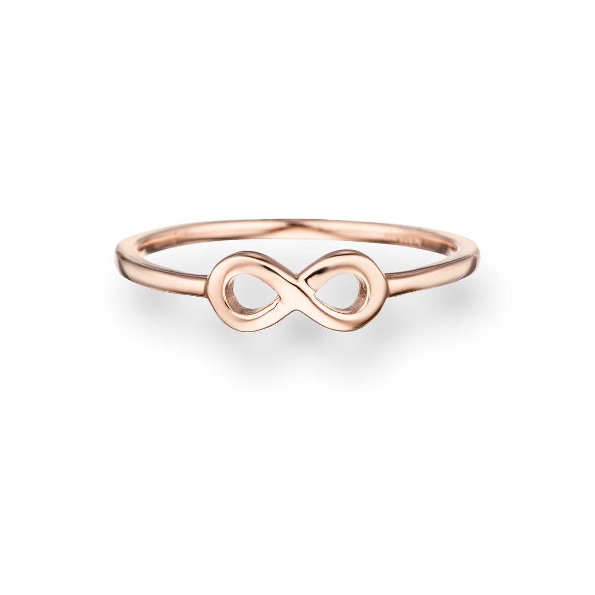 Infinityring roségold aus 925er Silber rosévergoldet