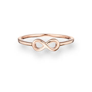Infinityring roségold aus 925er Silber rosévergoldet