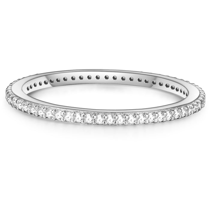 Ring Klassiker Zirkonia aus 925er Sterling Silber