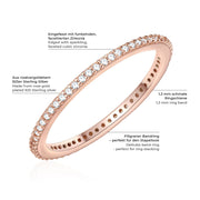 Steck Ring Zirkonia roségold