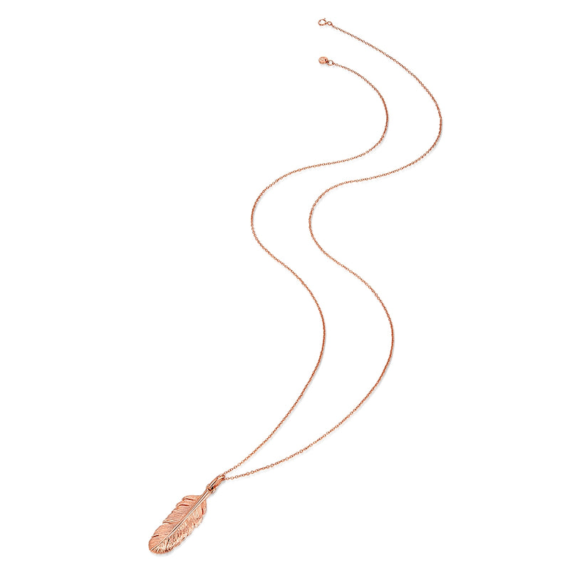 Kette mit Feder roségold
