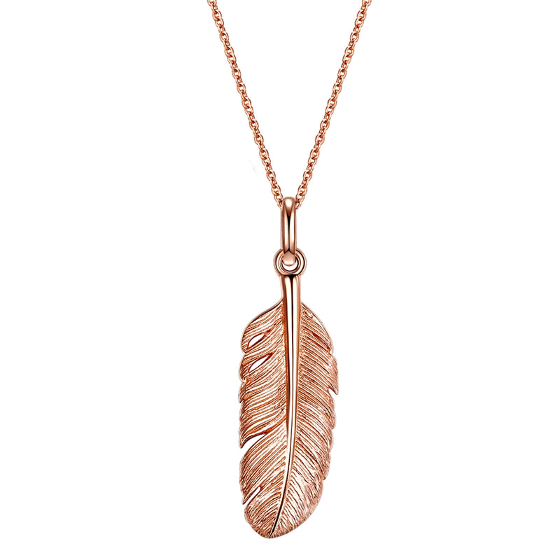Kette mit Feder roségold