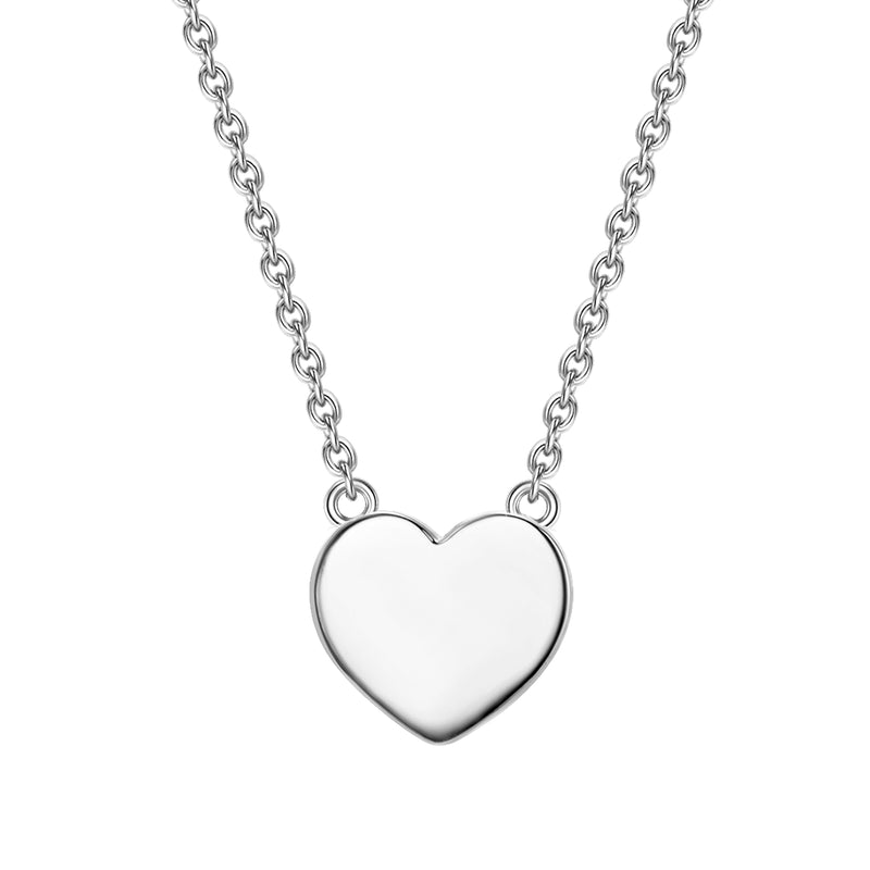 Herz Kette silber Basic