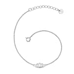 Lotusblume Armband silber