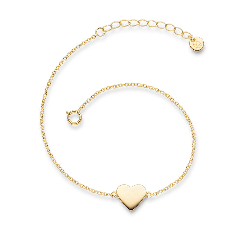 Herz Armband gold