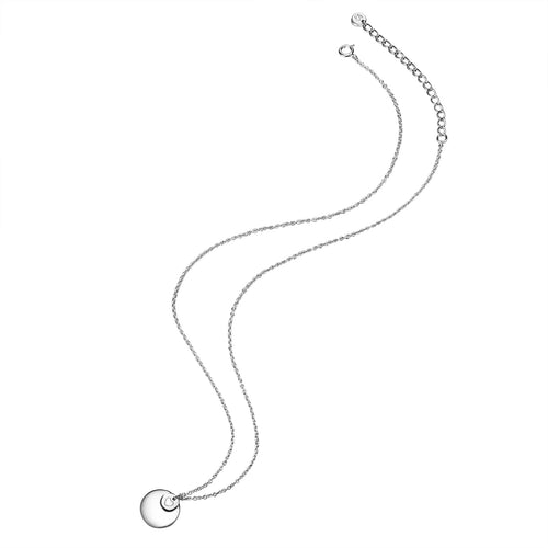 Kette TWO LOVE COINS silber