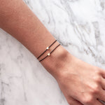 Textil Armband schwarz Stern gelbgold