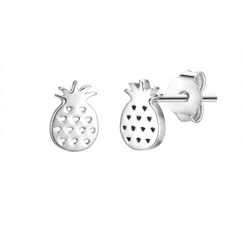 Ohrstecker ANANAS silber
