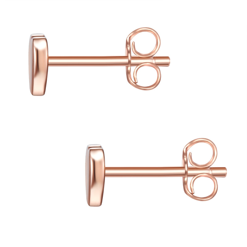 Ohrstecker roségold Herz klein