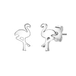 Ohrstecker silber Flamingo