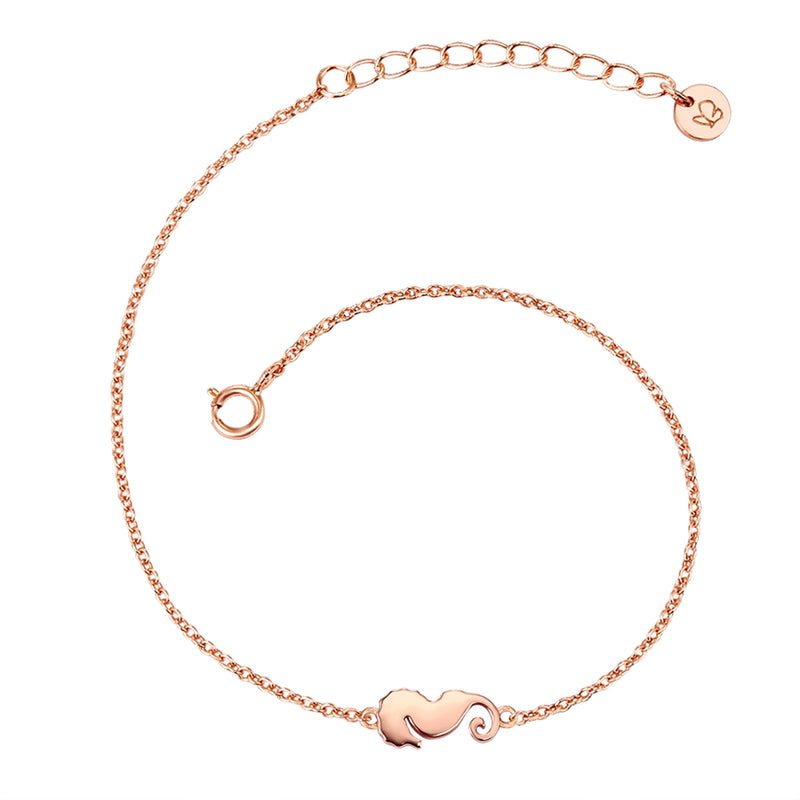 Armband Seepferdchen roségold
