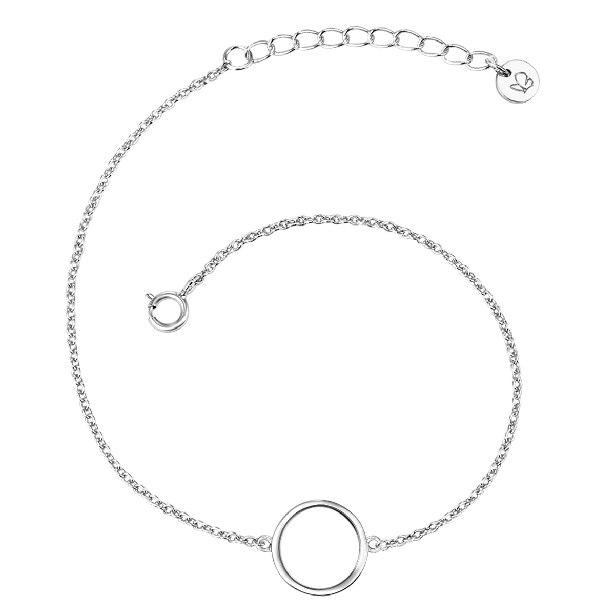Armband mit Kreis silber