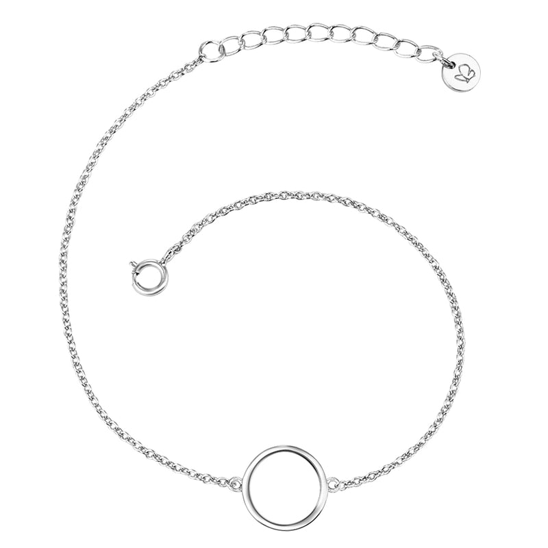 Armband mit Kreis silber