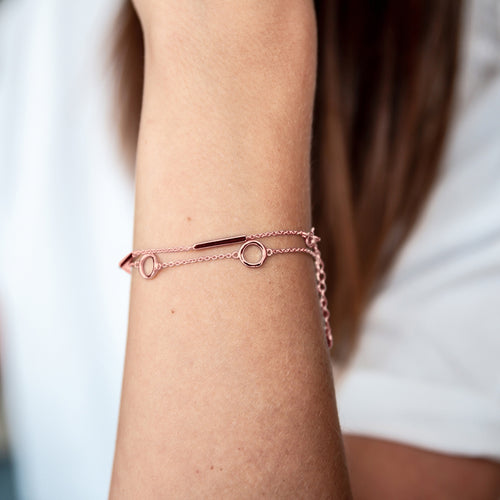 Armband Stäbchen roségold