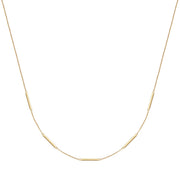 Silberkette in gold mit Stäbchen