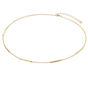 Silberkette in gold mit Stäbchen