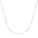 Silberkette in gold mit Stäbchen