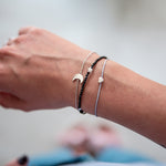 Mond Armband silber