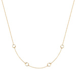 Kette mit offenen Kreisen gold