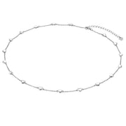 Herz Kette silber mit kleinen Herzen