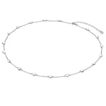 Herz Kette silber mit kleinen Herzen