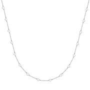 Herz Kette silber mit kleinen Herzen