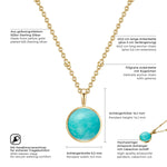 Halskette Amazonit gold