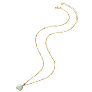 Halskette Amazonit gold