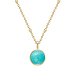 Halskette Amazonit gold