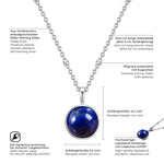 Halskette Lapislazuli (synth.) silber
