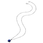 Halskette Lapislazuli (synth.) silber