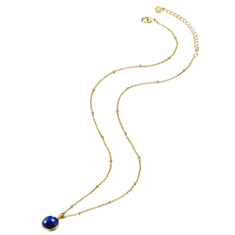 Halskette Lapislazuli (synth.) gold