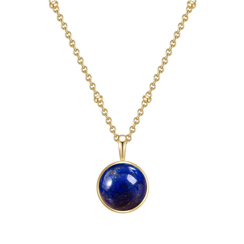 Halskette Lapislazuli (synth.) gold