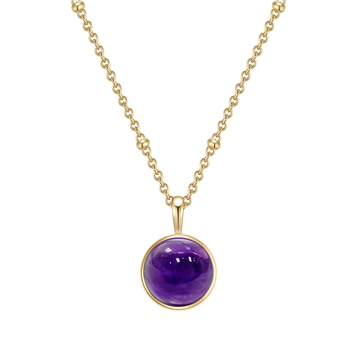 Halskette Amethyst gold