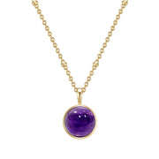 Halskette Amethyst gold