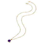 Halskette Amethyst gold