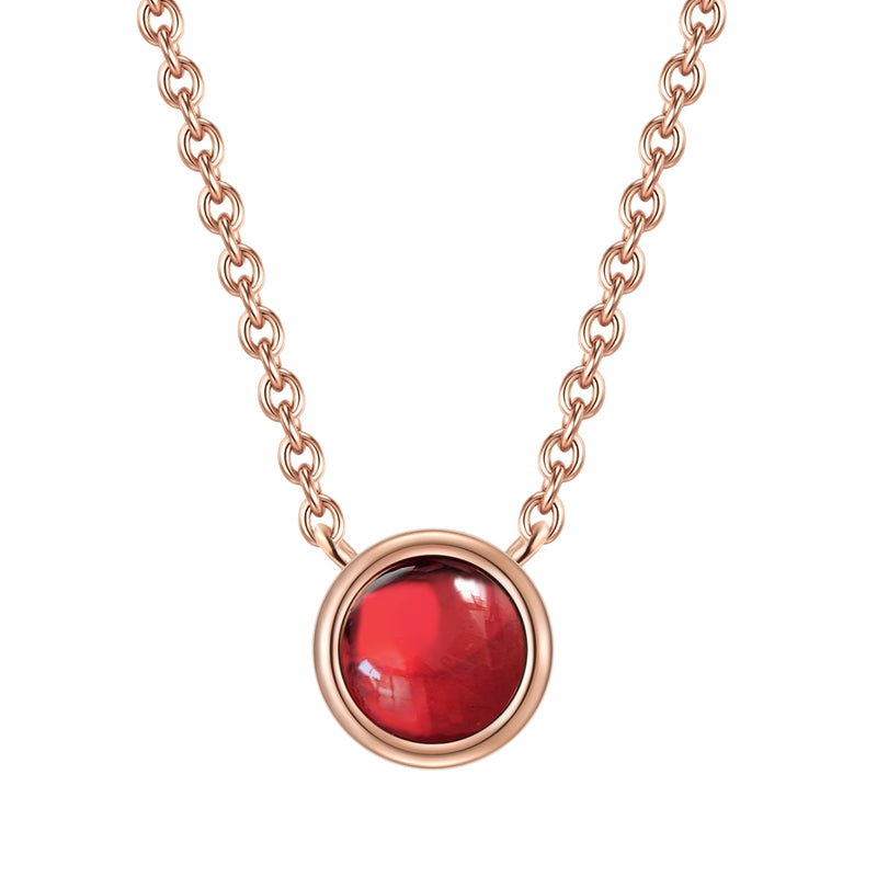 Kette mit Granat roségold