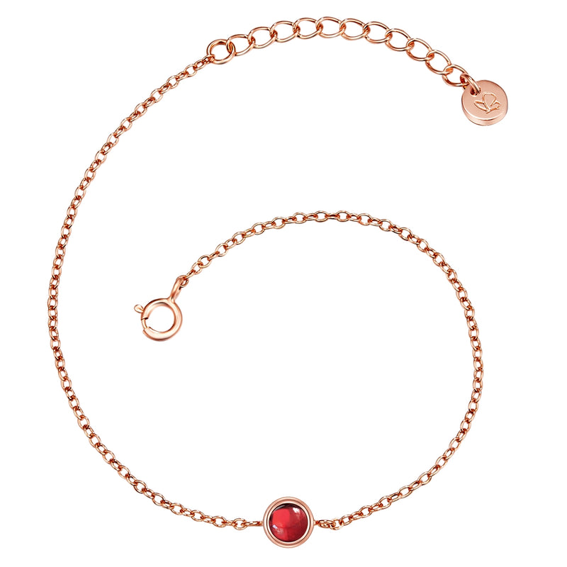 Armband Granat roségold
