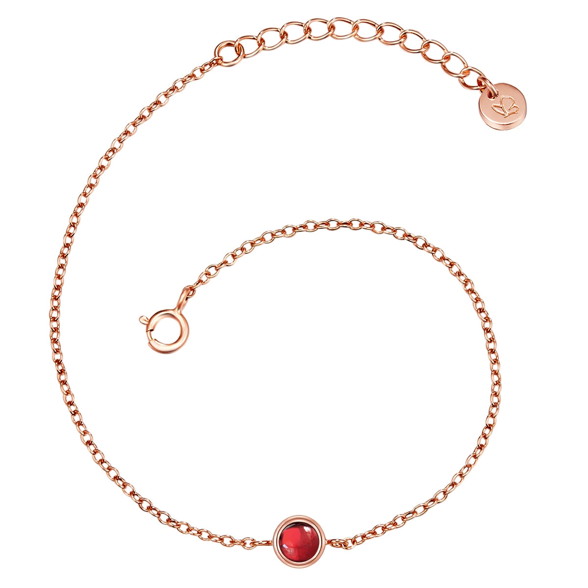 Armband Granat roségold