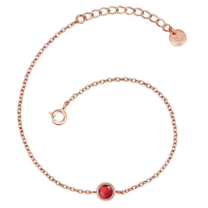 Armband Granat roségold